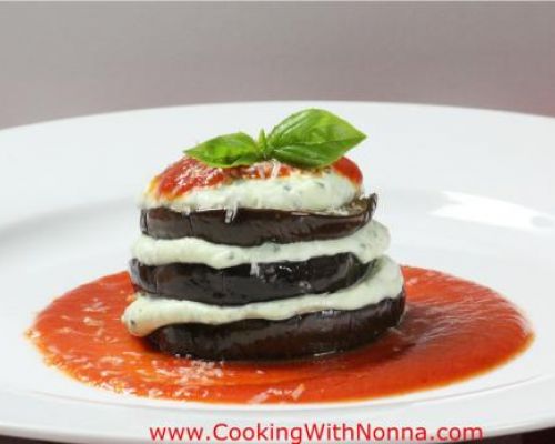 Grilled Eggplant and Ricotta Stacks